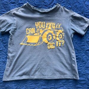 Kids Blue Tractor Graphic T-Shirt 4T Anko